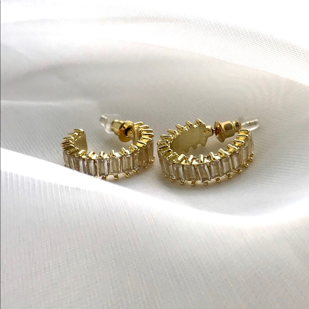 Micro Pave Hoop Earrings!